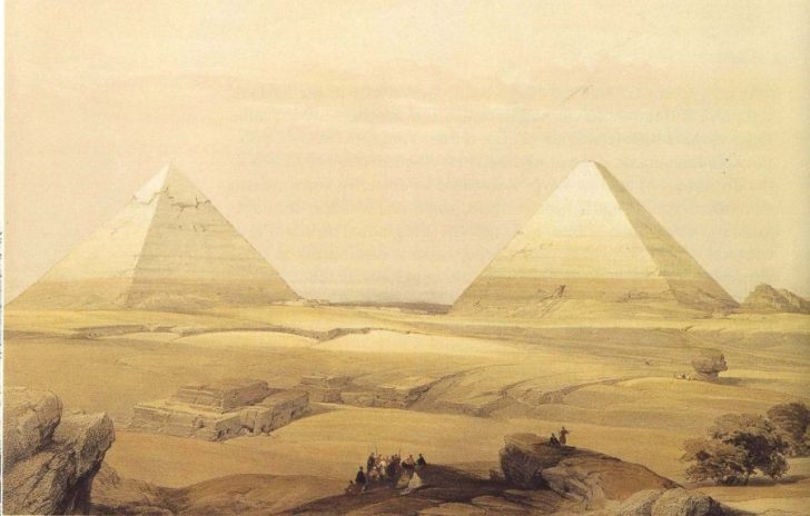 728x464 Egyptian Pyramid Paintings ~ Wcdf - Egyptian Pyramids Painting