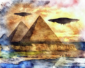 300x240 Pyramid Paintings Fine Art America - Egyptian Pyramids Painting