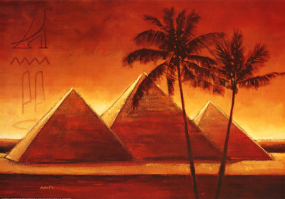 400x280 Ancient Mysteries Bookshoppe - Egyptian Pyramids Painting