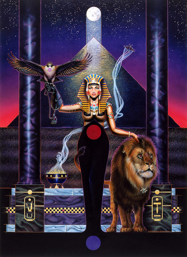 654x900 Egyptian Queen Painting By Timothy Scoggins - Egyptian Queen Painting