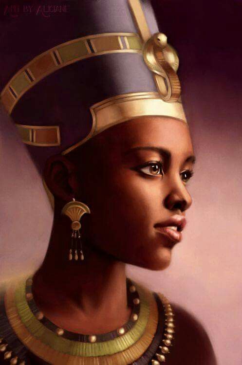 497x750 Egyptian Queens Brown Beauty N Art Egyptian Queen - Egyptian Queen Painting