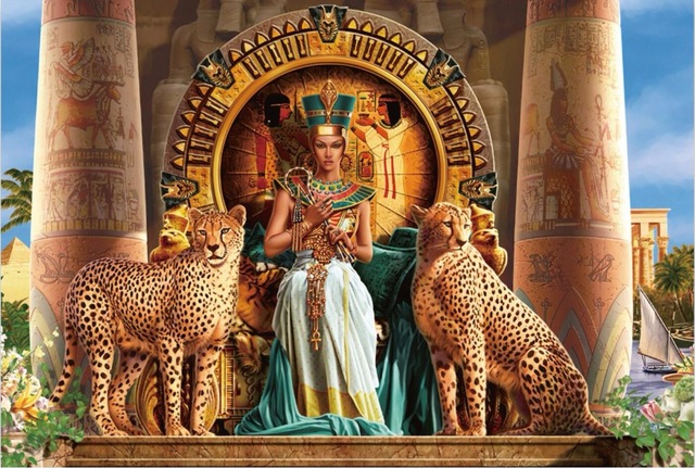 640x431 Free Shipping 24x35 Inch Cleopatra Egypt Egyptian Queen Poster Hd - Egyptian Queen Painting
