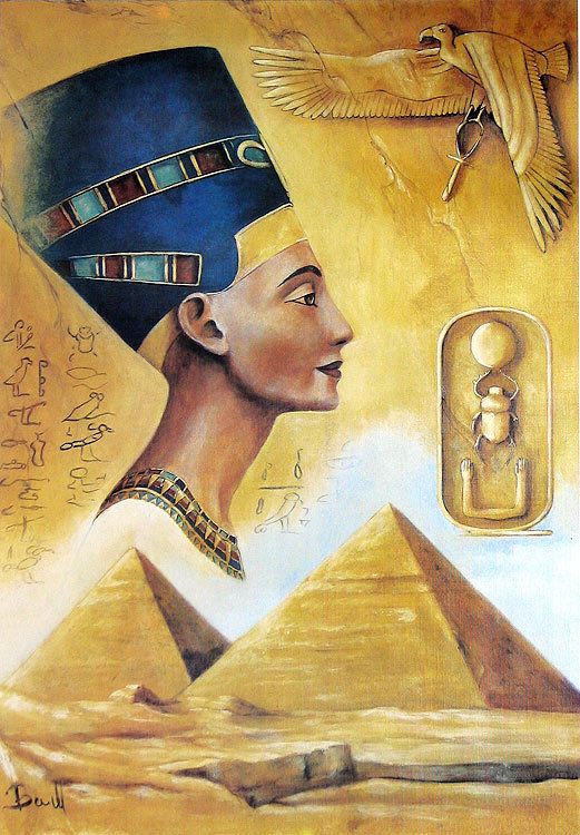 521x750 Nefertiti - Egyptian Queen Painting