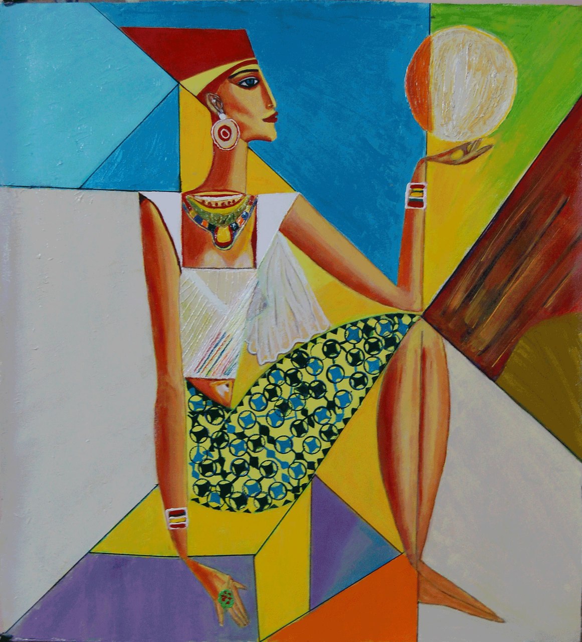 1161x1280 Buy Egyptian Queen Handmade Painting By Shalini Singh. Code - Egyptian Queen Painting