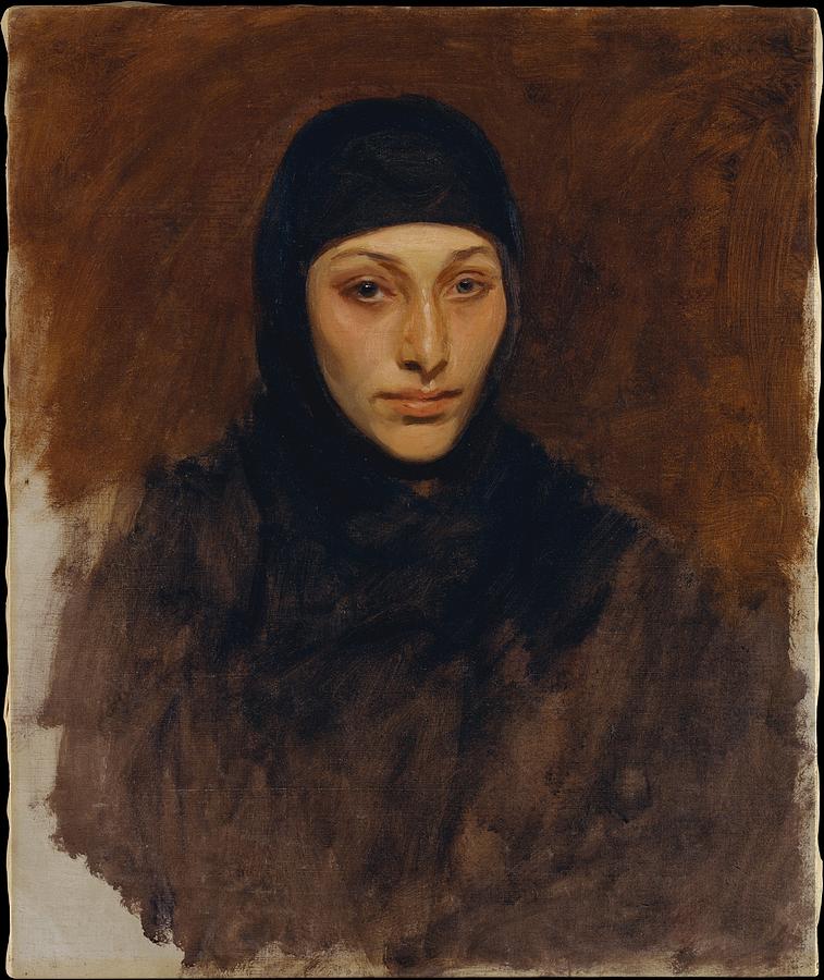 757x900 Egyptian Woman Painting By John Singer Sargent - Egyptian Woman Painting