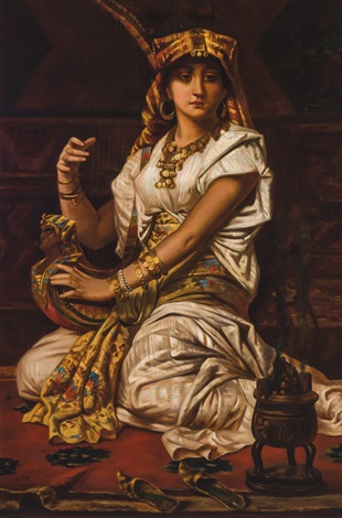 310x470 Portrait Of An Egyptian Woman By Nathaniel Sichel On Artnet - Egyptian Woman Painting