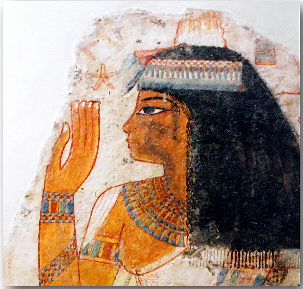 1024x978 Women In Ancient Egyptian Art 027 Lady Tjepu. Painted - Egyptian Woman Painting