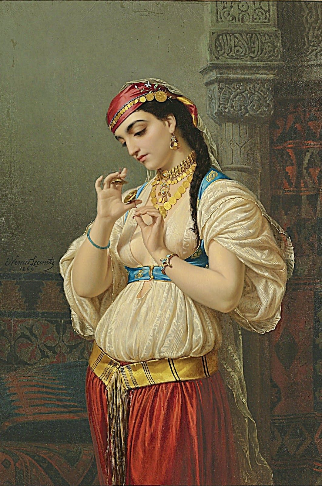 1062x1600 Women In Art In The Middle East - Egyptian Woman Painting