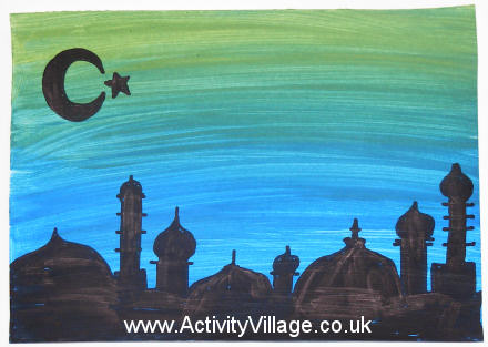 440x313 Eid Silhouette Picture - Eid Painting
