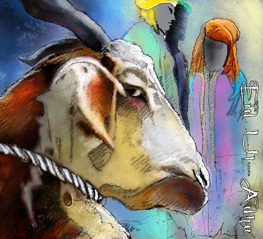 900x818 Eid Ul Adha Painting By Miki De Goodaboom - Eid Painting