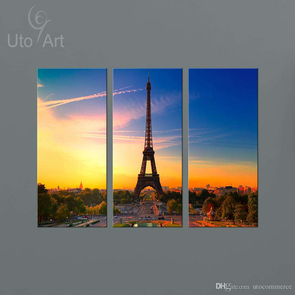 Eiffel Tower Canvas Painting at PaintingValley.com | Explore collection ...