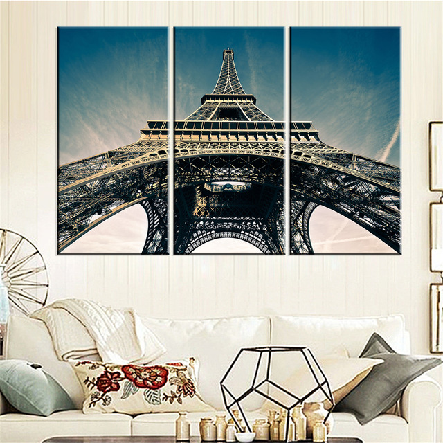 640x640 Modern Canvas Painting Eiffel Tower Art Picture Oil Painting Home - Eiffel Tower Canvas Painting