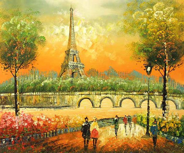 Eiffel Tower Impressionist Painting at PaintingValley.com | Explore ...