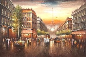 300x200 Eiffel Tower In The Old Days - Eiffel Tower Oil Painting