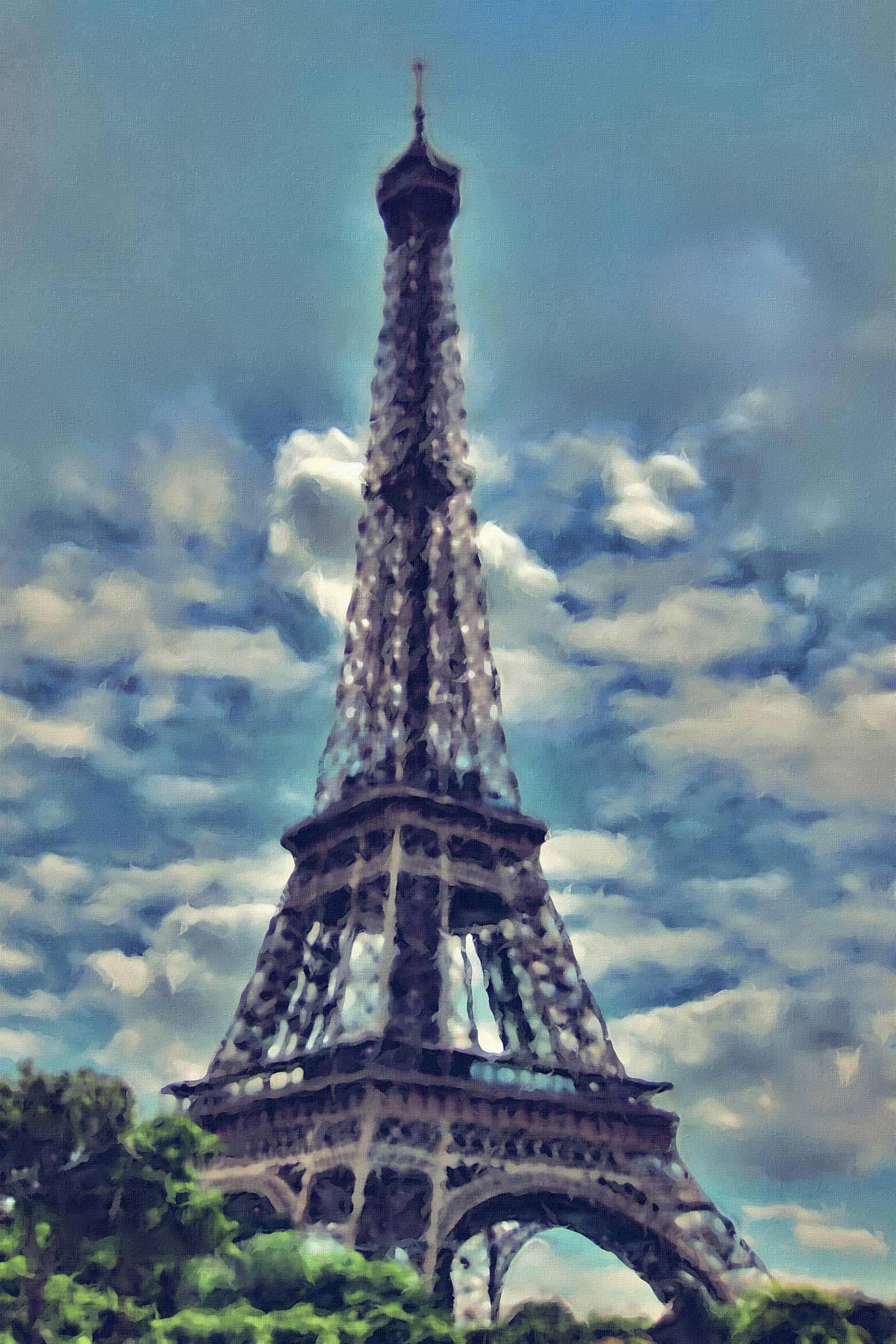 1915x2873 Eiffel Tower - Eiffel Tower Oil Painting