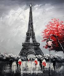 206x245 25 Best Eiffel Tower Images On Auction, Lathe And Tower - Eiffel Tower Oil Painting On Canvas