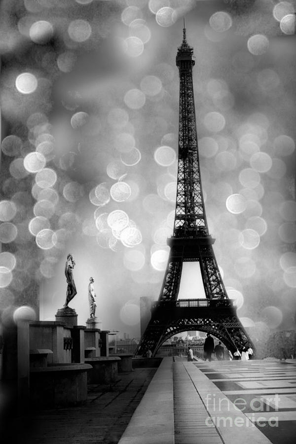 600x900 Paris Eiffel Tower Surreal Black And White Photography - Eiffel Tower Painting Black And White