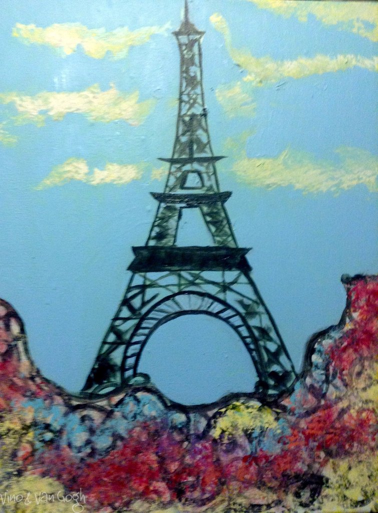 755x1024 Teen Paint Night Eiffel Tower Adult Art Classes Kids Art - Eiffel Tower Painting Night