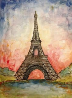 236x321 Painting The Eiffel Tower In Watercolor By Leslie Fehling - Eiffel Tower Watercolor Painting