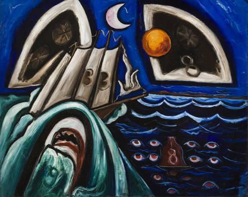 500x399 Eight Bells Folly Memorial To Hart Crane Marsden Hartley - Eight Bells Painting