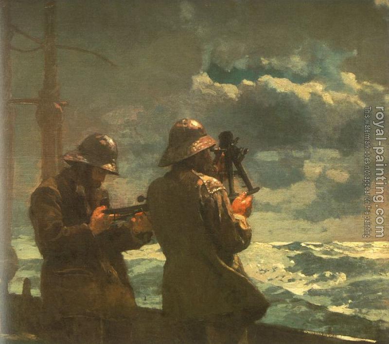 800x707 Eight Bells By Winslow Homer Oil Painting Reproduction - Eight Bells Painting