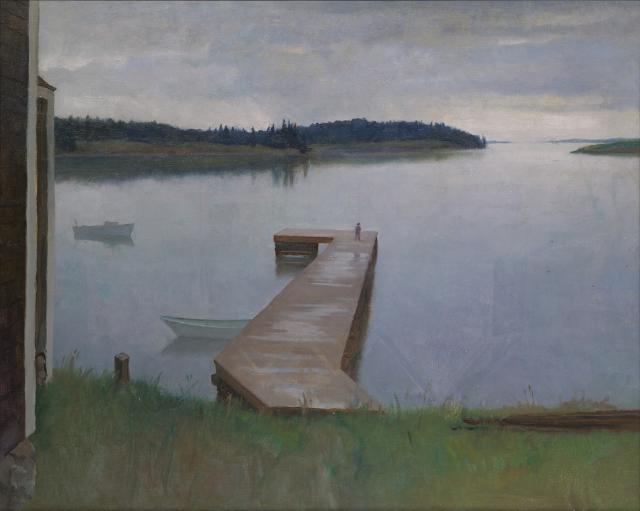 640x511 Artwork By N. C. Wyeth - Eight Bells Painting