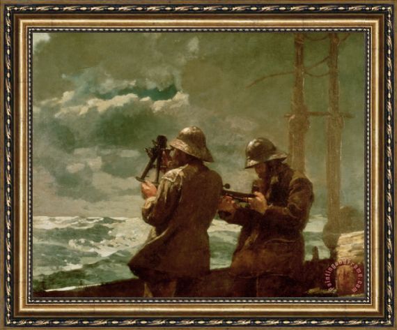 570x473 Winslow Homer Eight Bells Framed Painting For Sale - Eight Bells Painting