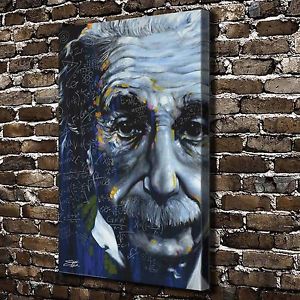 300x300 Albert Einstein Paintings Hd Print On Canvas Home Decor Wall Art - Einstein Canvas Painting
