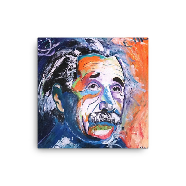 600x600 Einstein Canvas Print - Einstein Canvas Painting