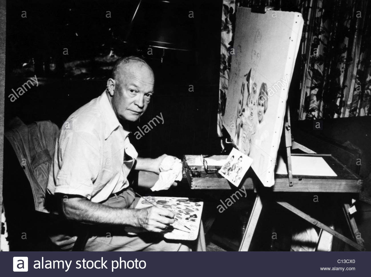 1300x972 Dwight D. Eisenhower Painting - Eisenhower Painting