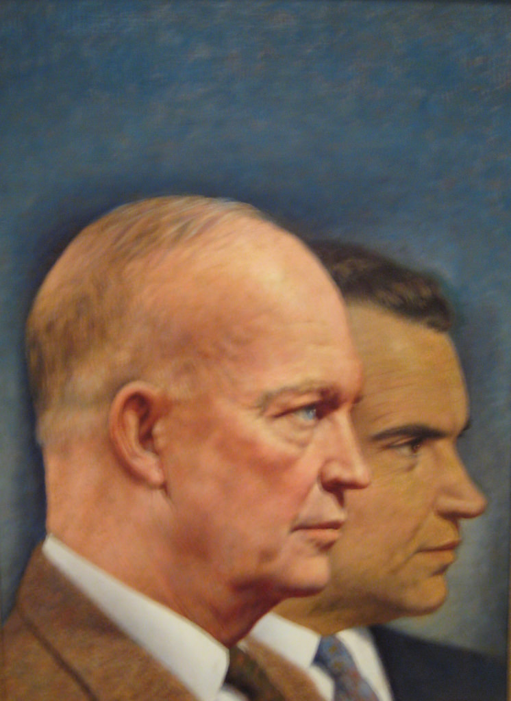 746x1024 Eisenhower And Nixon Painting - Eisenhower Painting