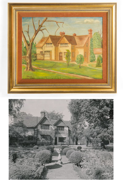 400x600 Dwight D. Eisenhower's Original Painting Of His 1944 London Home - Eisenhower Painting