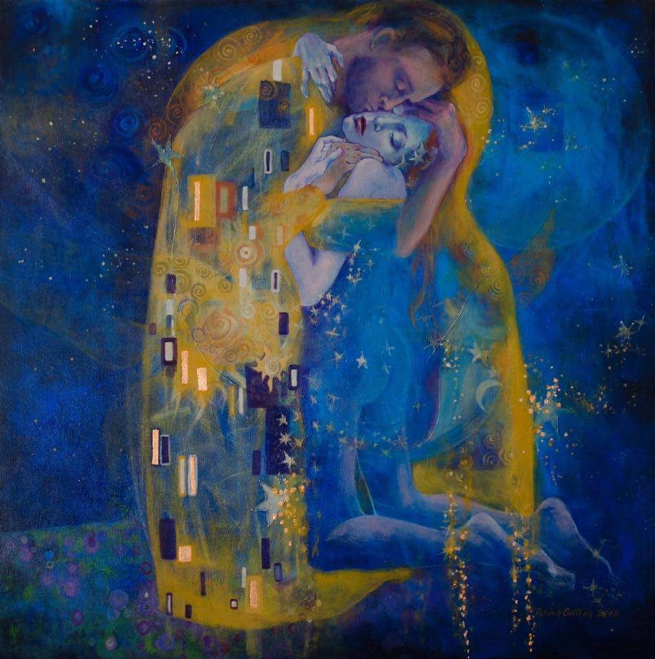 954x960 El Beso De Klimt Interpretado Por Dorina Costras. The Art - El Beso Painting