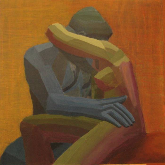 700x701 El Beso. Rodin Manolo Fuentes - El Beso Painting