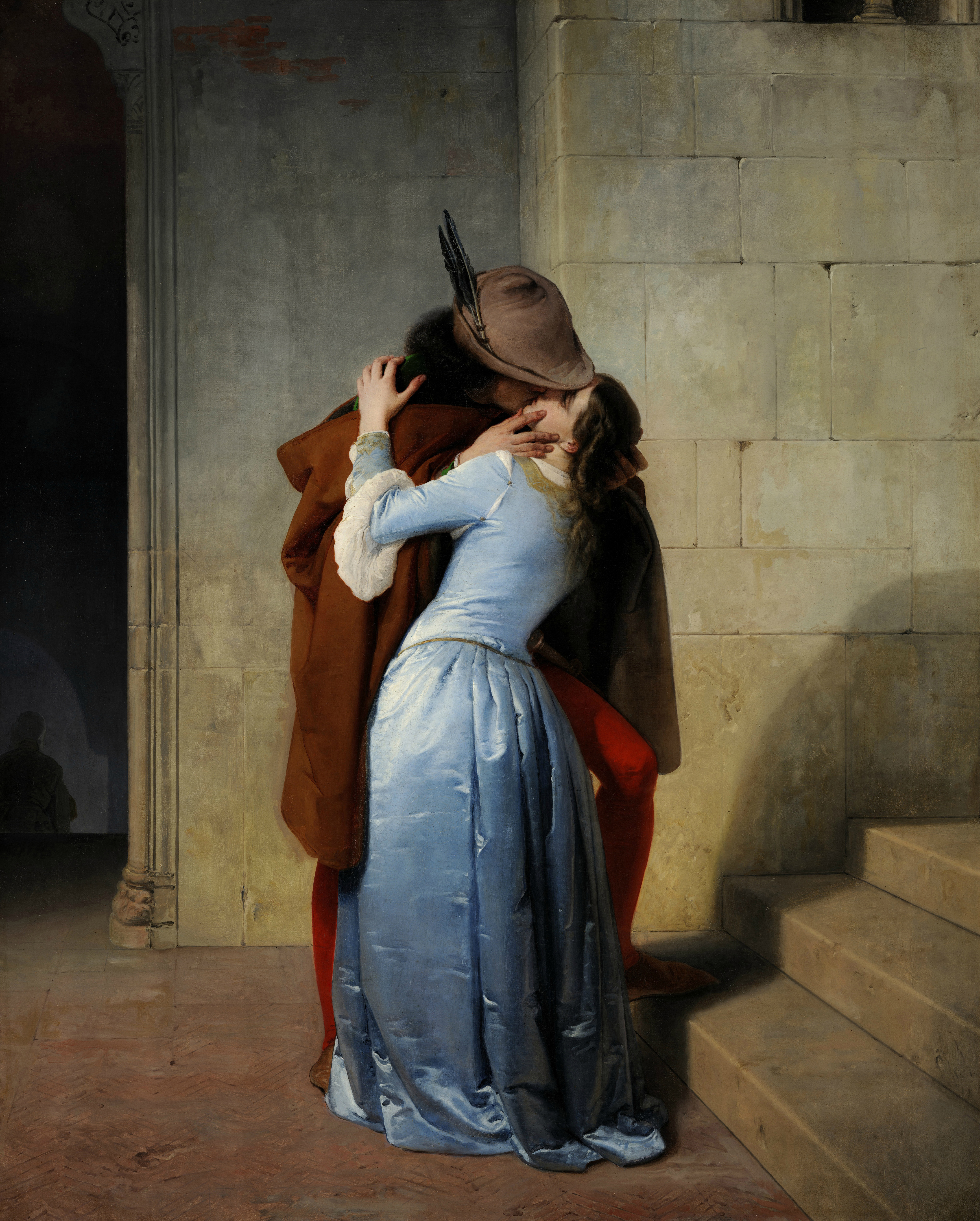 6329x7885 The Kiss (Hayez) - El Beso Painting
