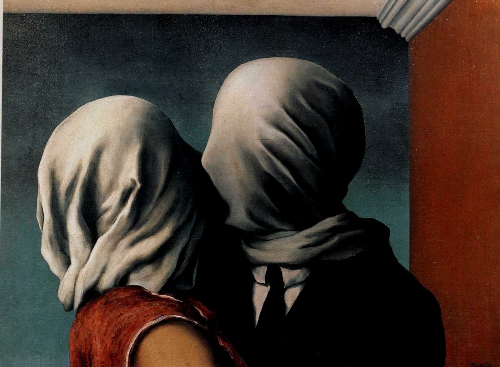 1600x1175 El Beso De Los Amantes Rene Magritte The Daily Norm - El Beso Painting