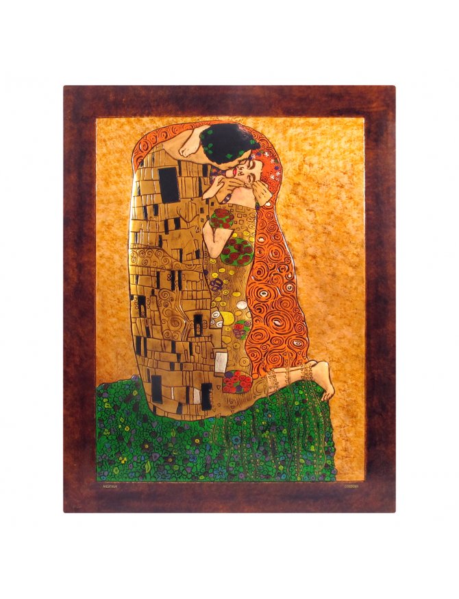670x873 Cuadro Moderno Piel El Beso - El Beso Painting