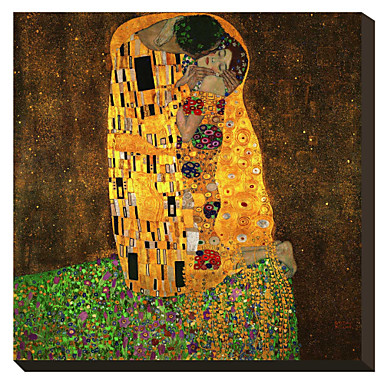 384x384 El Beso (De Gustav Klimt) Artist Paint - El Beso Painting