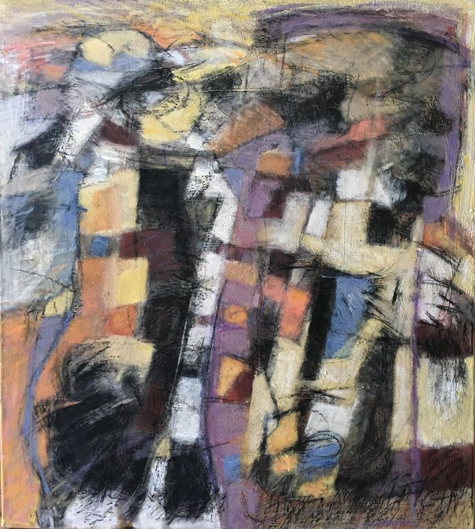 689x768 El Beso Mayra Lifich - El Beso Painting