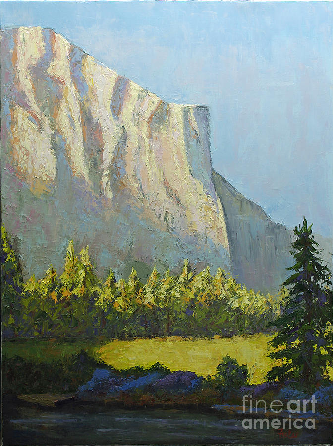 672x900 El Capitan Painting By Linda Riesenberg Fisler - El Capitan Painting