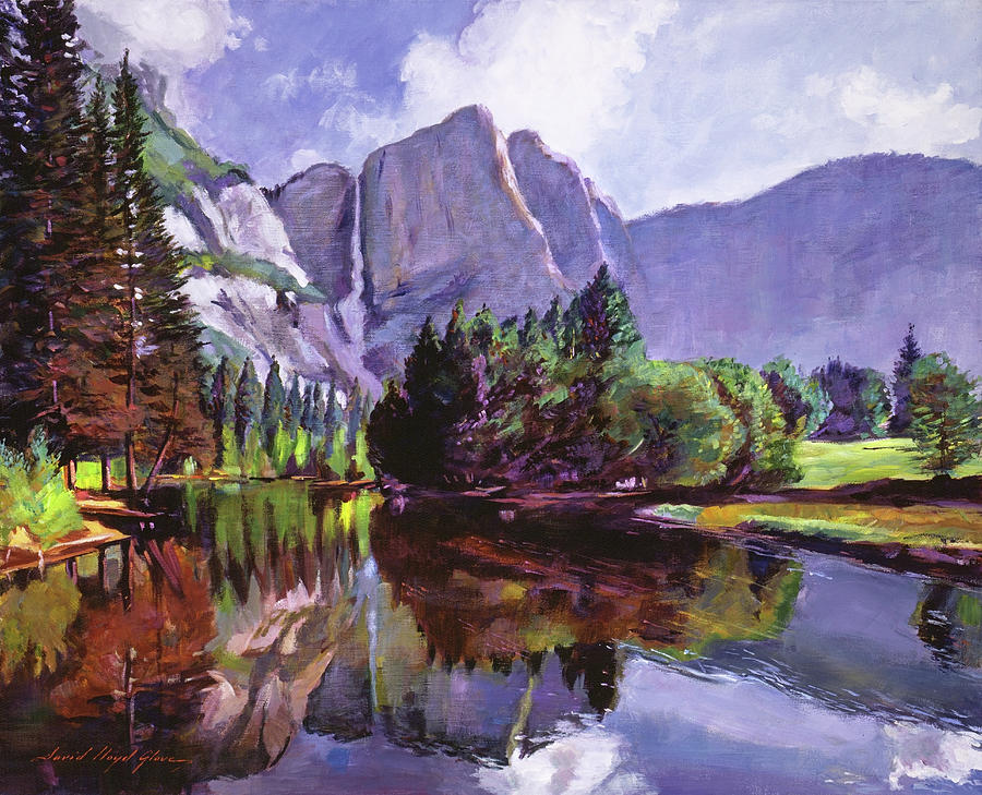 900x729 El Capitan Yosemite Painting By David Lloyd Glover - El Capitan Painting