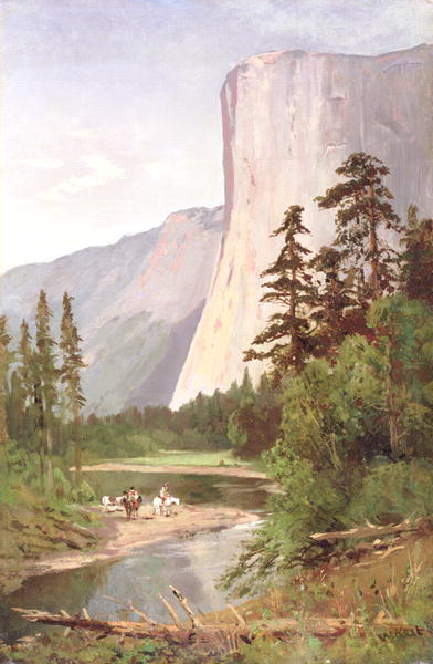 392x600 El Capitan Yosemite Valley Painting William Keith Oil Paintings - El Capitan Painting