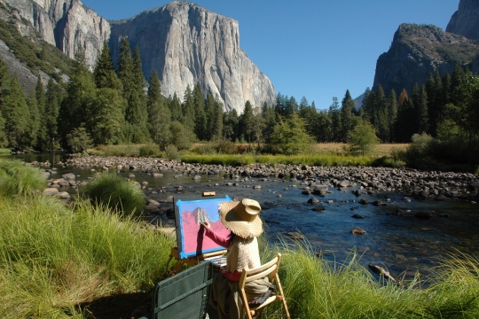 540x360 Yosemite Painting El Capitan In Yosemite Valley Tsungweimoo - El Capitan Painting