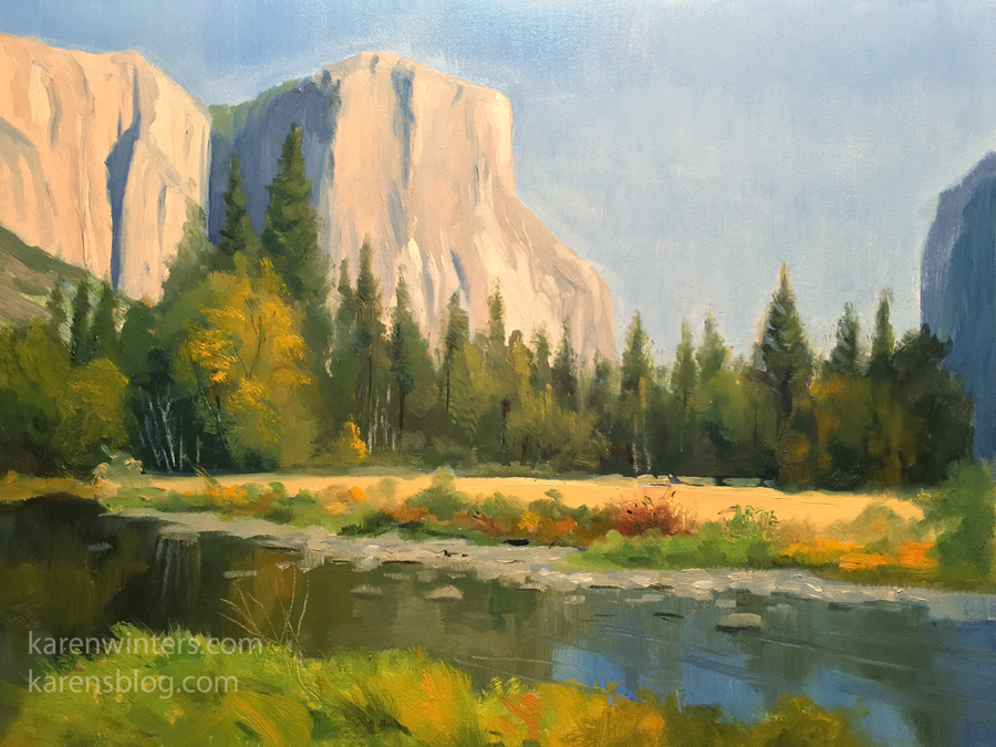 900x675 Yosemite Paintings Fine Art - El Capitan Painting