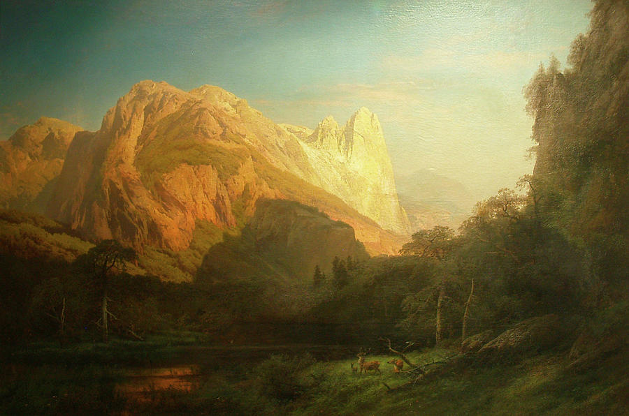900x596 El Capitan, Yosemite, Sentinel Rock Painting By Hermann Ottmar Herzog - El Capitan Painting