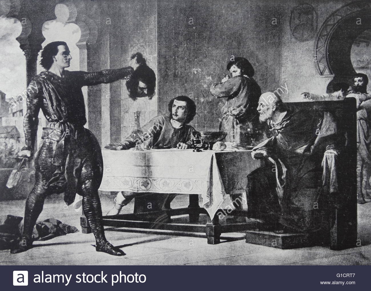 1300x1021 Painting Depicting The First Feat Of El Cid, A Castilian Nobleman - El Cid Painting