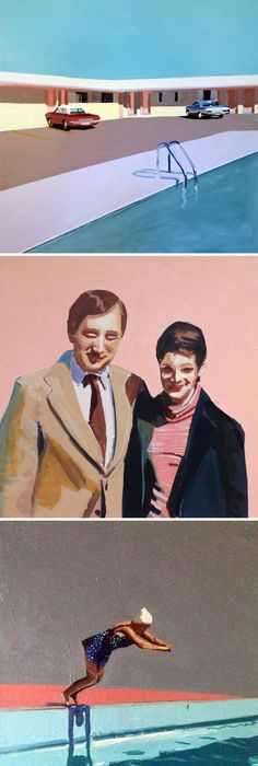 236x700 Gasp! I Want The Houses, The Pools, The Hugeeautiful Trees, - El Desperado Painting