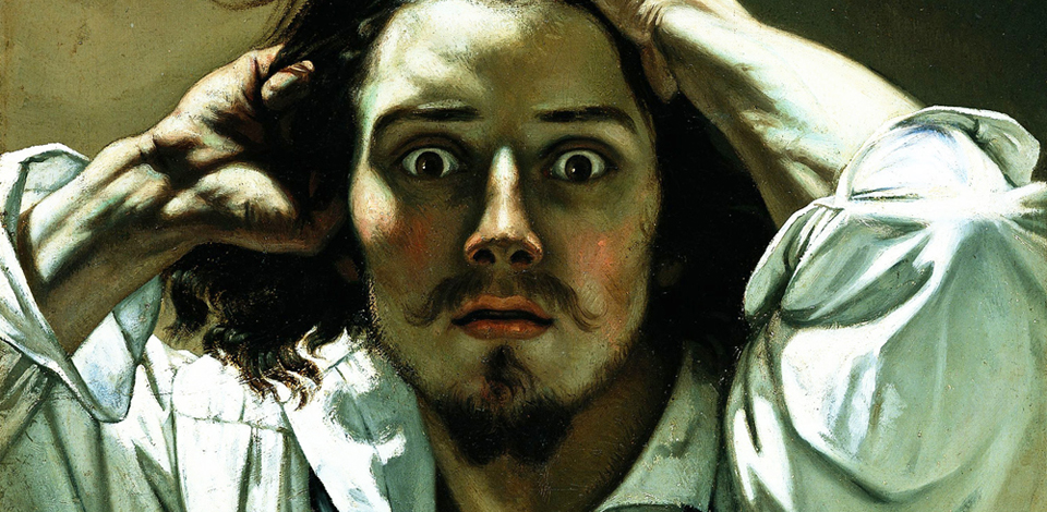 960x470 The Desperate Man By Gustave Courbet - El Desperado Painting