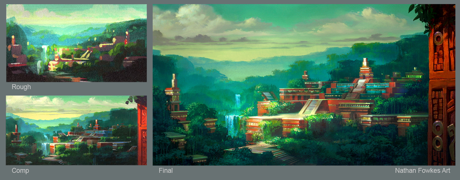 1600x626 Nathan Fowkes Art Dreamworks El Dorado Painting Process - El Dorado Painting