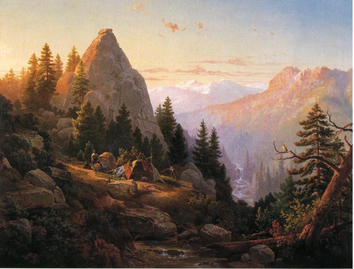 700x531 Sugar Loaf Peak, El Dorado County , 1865 - El Dorado Painting